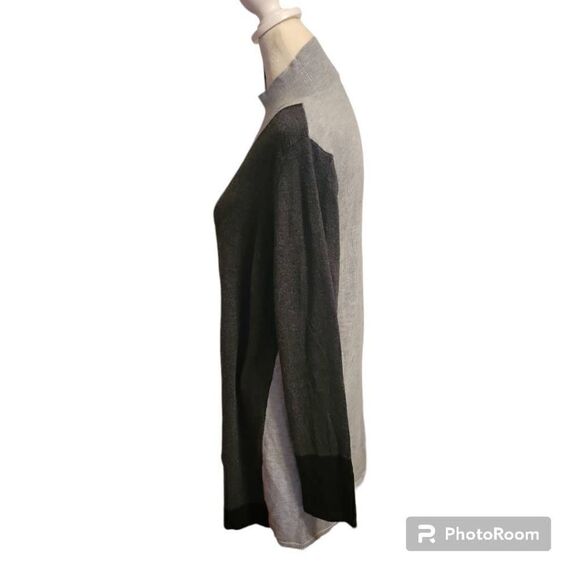 Vince Camuto Colorblock Mock Neck Sweater Women's Size Large - Picture 4 of 6